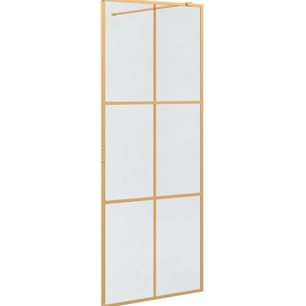 vidaXL Fontanería-Pared de Ducha Walk-in 80 x 195 cm vidrio templado