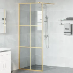 vidaXL Fontanería-Pared de Ducha Walk-in 80 x 195 cm vidrio templado
