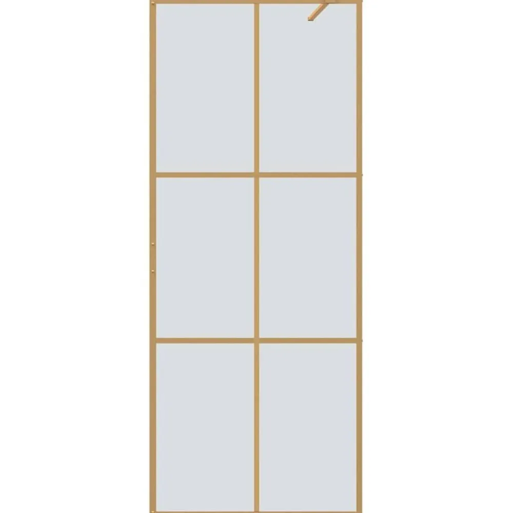 vidaXL Fontanería-Pared de Ducha Walk-in 80 x 195 cm vidrio templado