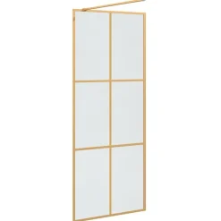 vidaXL Fontanería-Pared de Ducha Walk-in 80 x 195 cm vidrio templado