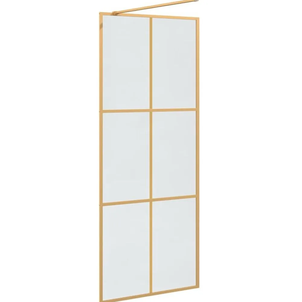 vidaXL Fontanería-Pared de Ducha Walk-in 80 x 195 cm vidrio templado