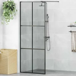 vidaXL Fontanería-Pared de Ducha Walk-in 80 x 195 cm vidrio templado