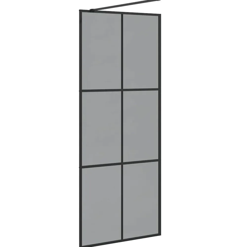 vidaXL Fontanería-Pared de Ducha Walk-in 80 x 195 cm vidrio templado