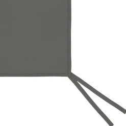 vidaXL Jardín-Paredes laterales de cenador con ventanas 2 uds gris