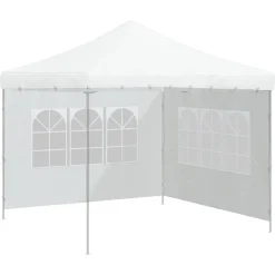 vidaXL Jardín-Paredes laterales de carpa de fiesta con ventana 2uds PE