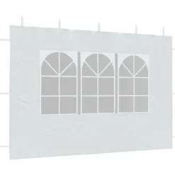 vidaXL Jardín-Paredes laterales de carpa de fiesta con ventana 2uds PE