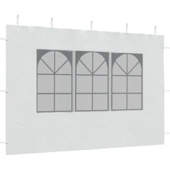 vidaXL Jardín-Paredes laterales de carpa de fiesta con ventana 2uds PE