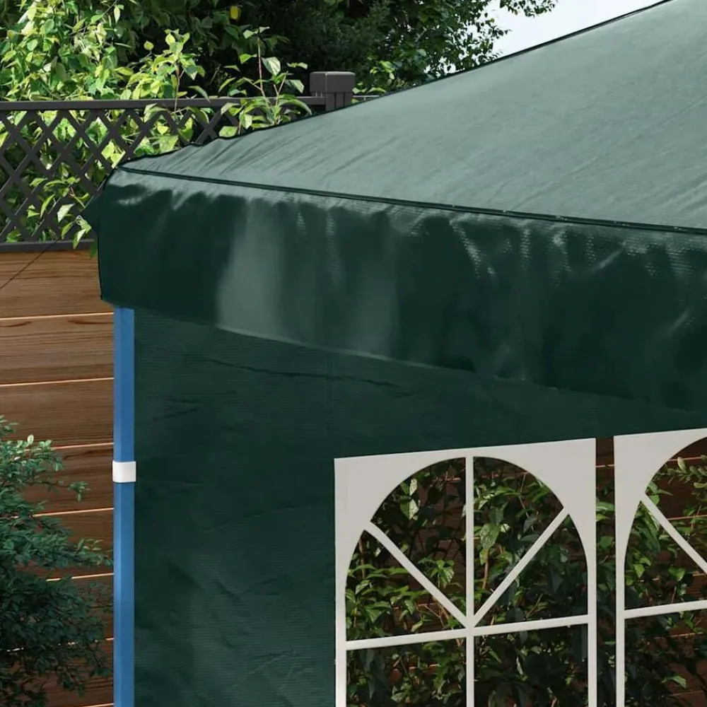 vidaXL Jardín-Paredes laterales de carpa de fiesta con ventana 2 uds PE