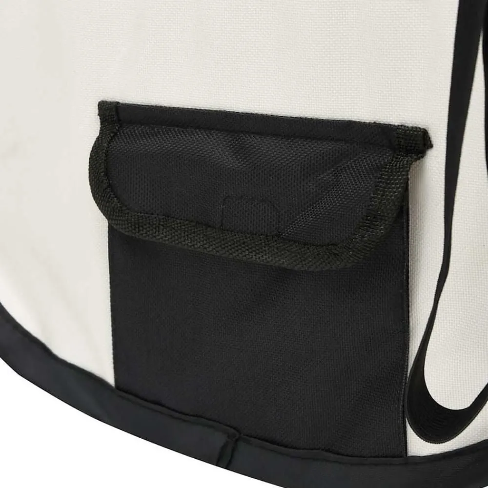 vidaXL Parque de perros plegable bolsa de transporte 90x90x58 cm Negro Hot