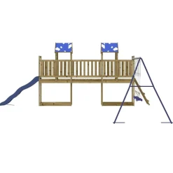 vidaXL Estructuras Para Juegos Al Aire Libre-Parque infantil de exterior madera de pino impregnada