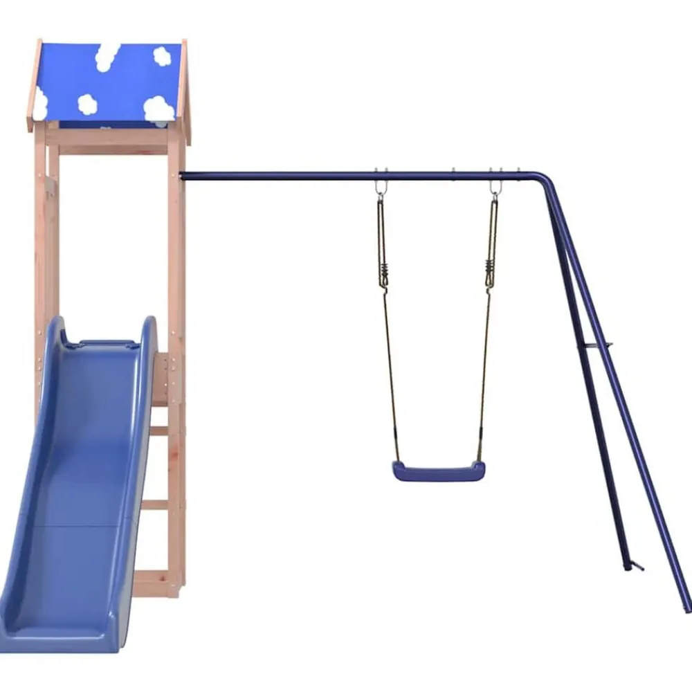 vidaXL Parque infantil de exterior madera maciza de abeto Douglas Best