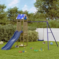 vidaXL Parque infantil de exterior madera de pino impregnada Best
