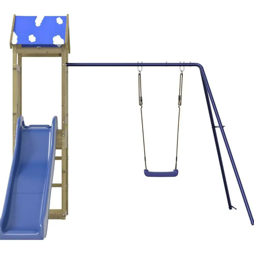 vidaXL Parque infantil de exterior madera de pino impregnada Best