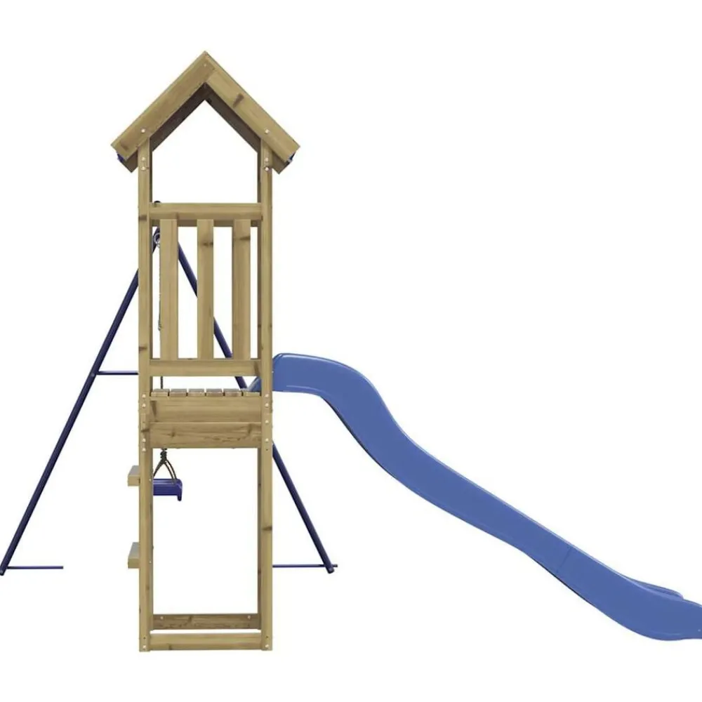 vidaXL Parque infantil de exterior madera de pino impregnada Best