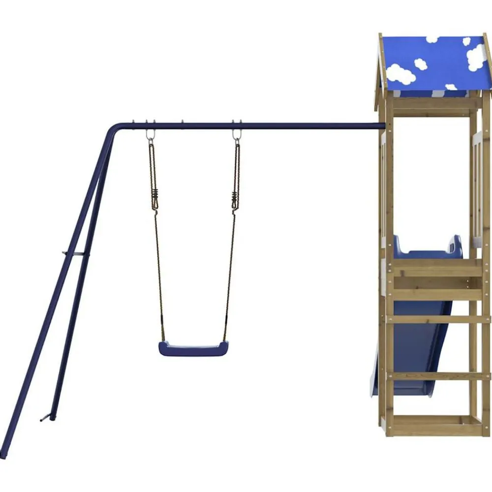 vidaXL Parque infantil de exterior madera de pino impregnada Best