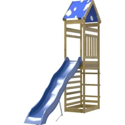 vidaXL Parque infantil de exterior madera de pino impregnada New
