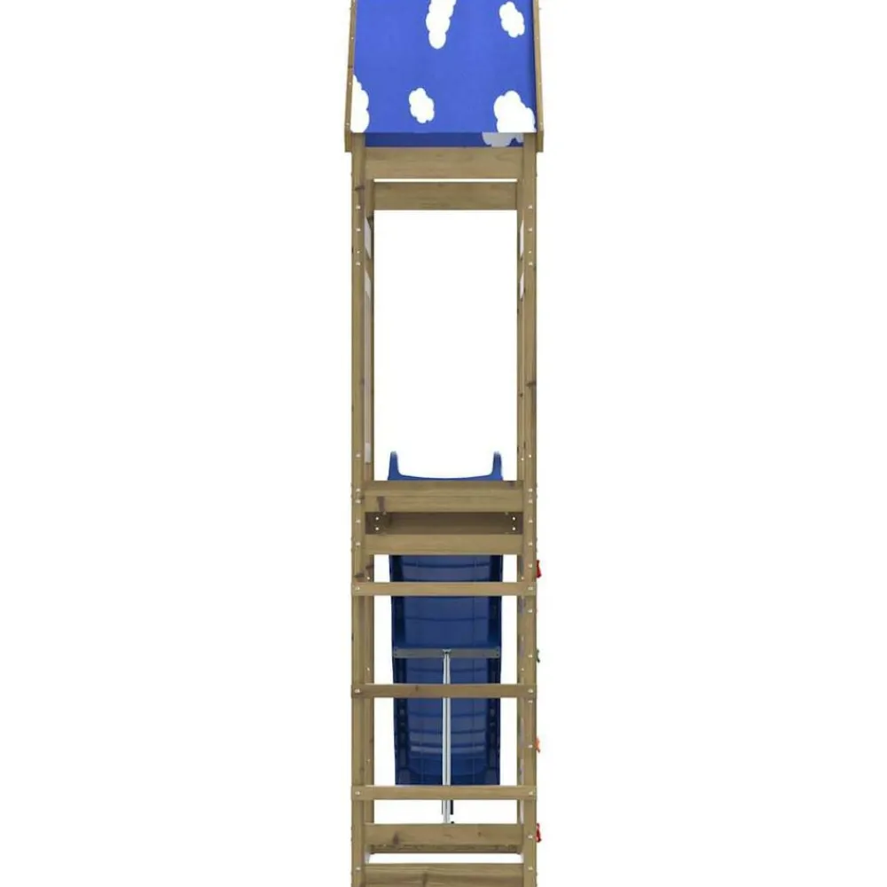 vidaXL Parque infantil de exterior madera de pino impregnada New