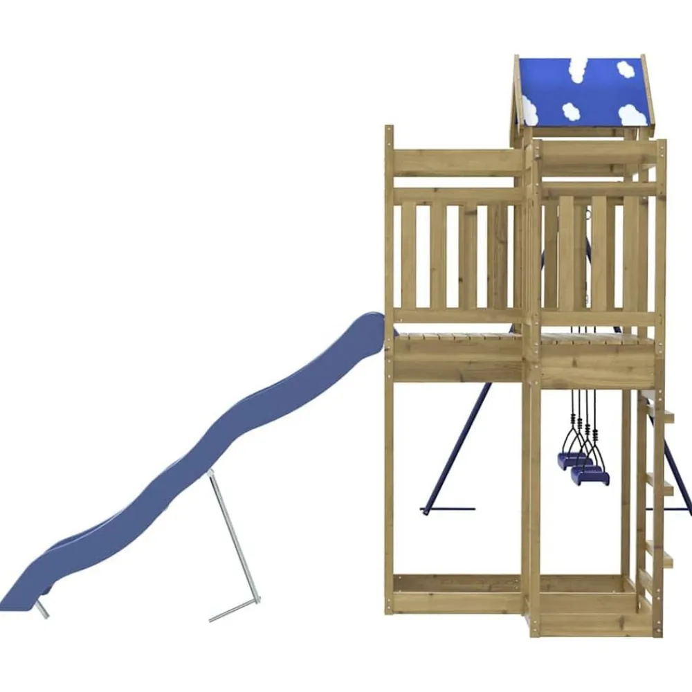 vidaXL Parque infantil de exterior madera de pino impregnada Online
