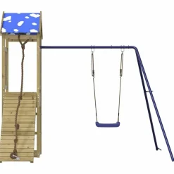 vidaXL Estructuras Para Juegos Al Aire Libre-Parque infantil de exterior madera de pino impregnada