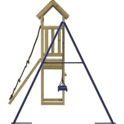 vidaXL Estructuras Para Juegos Al Aire Libre-Parque infantil de exterior madera de pino impregnada