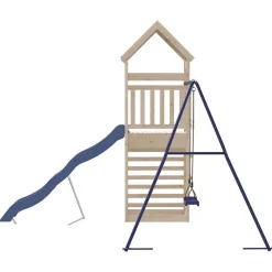 vidaXL Estructuras Para Juegos Al Aire Libre-Parque infantil de exterior de madera maciza de pino