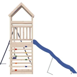 vidaXL Estructuras Para Juegos Al Aire Libre-Parque infantil de exterior de madera maciza de pino