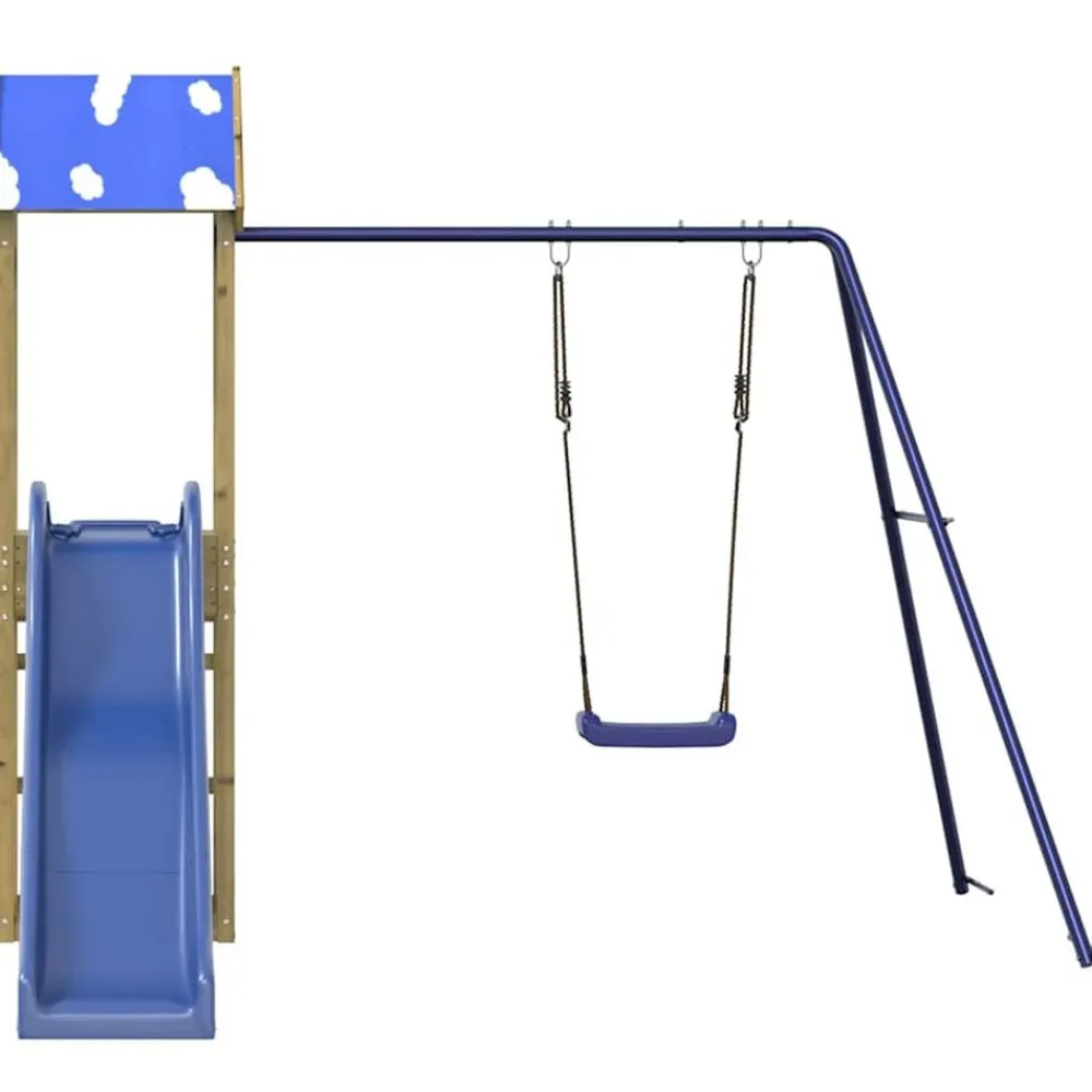 vidaXL Parque infantil de exterior madera de pino impregnada Discount