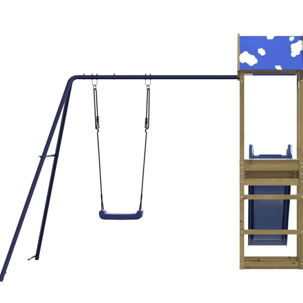vidaXL Parque infantil de exterior madera de pino impregnada Discount