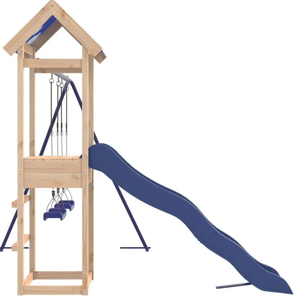 vidaXL Parque infantil de exterior de madera maciza de pino Sale