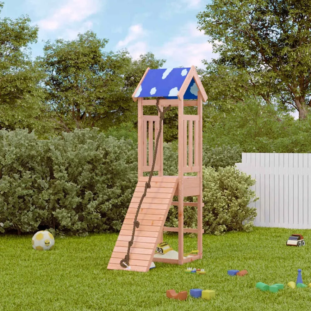 vidaXL Parque infantil de exterior madera maciza de abeto Douglas Sale