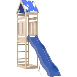 vidaXL Parque infantil de exterior de madera maciza de pino