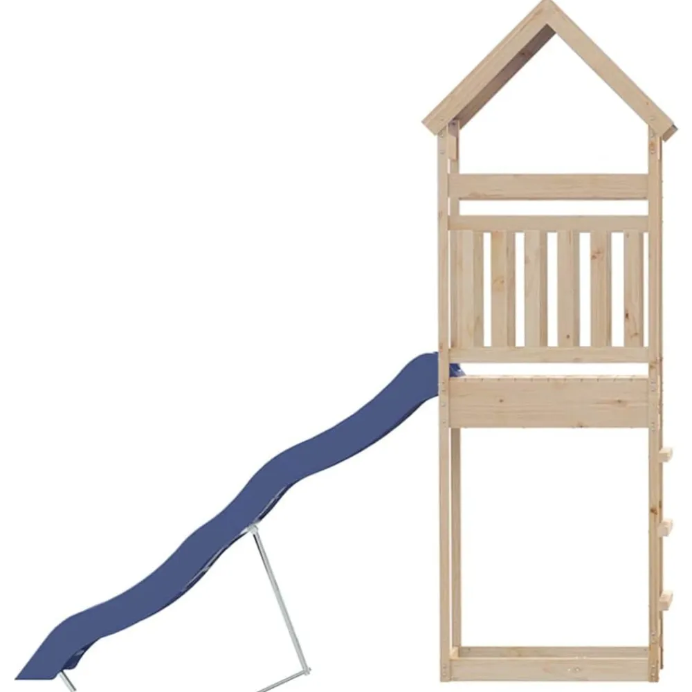 vidaXL Parque infantil de exterior de madera maciza de pino