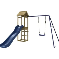 vidaXL Estructuras Para Juegos Al Aire Libre-Parque infantil de exterior madera de pino impregnada