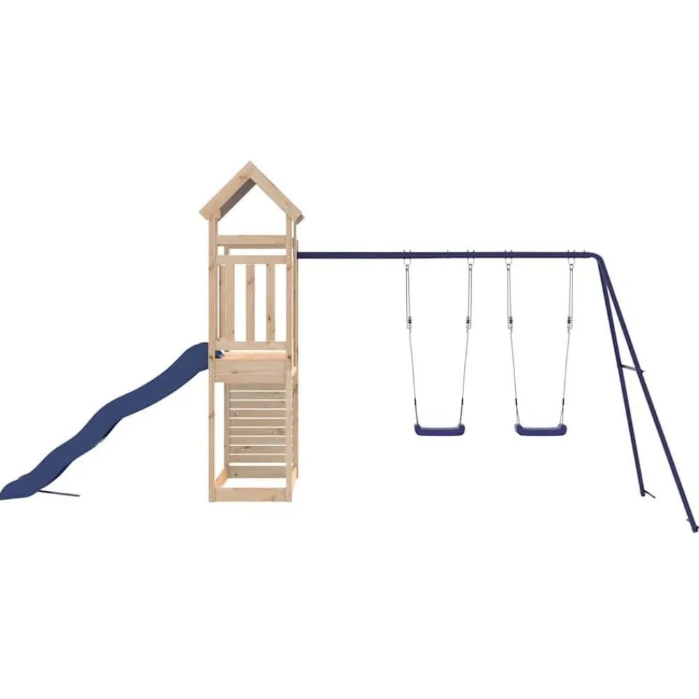 vidaXL Parque infantil de exterior de madera maciza de pino Outlet