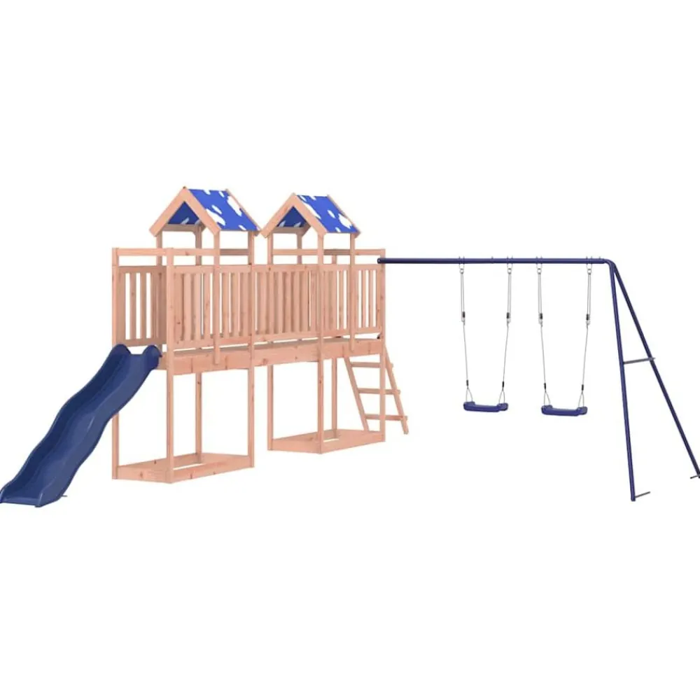 vidaXL Estructuras Para Juegos Al Aire Libre-Parque infantil de exterior madera maciza Douglas3156935