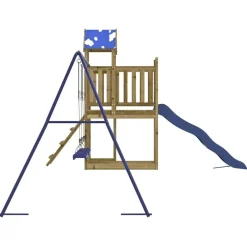vidaXL Estructuras Para Juegos Al Aire Libre-Parque infantil de exterior madera de pino impregnada