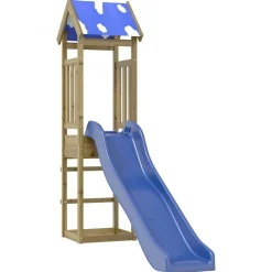 vidaXL Estructuras Para Juegos Al Aire Libre-Parque infantil de exterior madera de pino impregnada