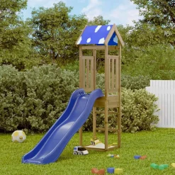 vidaXL Estructuras Para Juegos Al Aire Libre-Parque infantil de exterior madera de pino impregnada