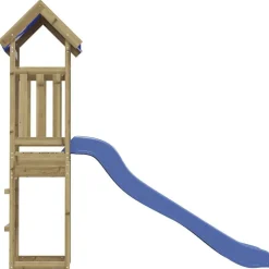 vidaXL Estructuras Para Juegos Al Aire Libre-Parque infantil de exterior madera de pino impregnada