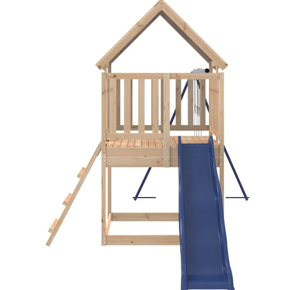 vidaXL Parque infantil de exterior de madera maciza de pino Online