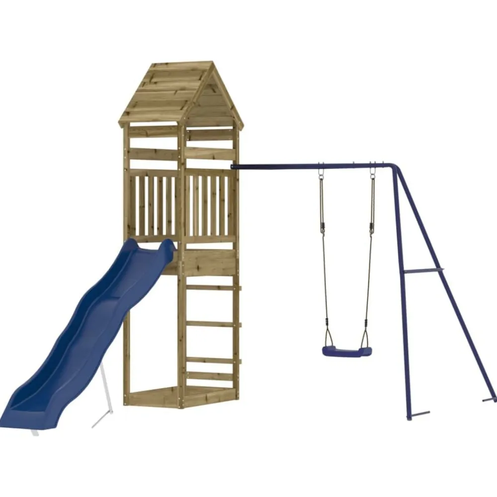 vidaXL Parque infantil de exterior madera de pino impregnada Discount