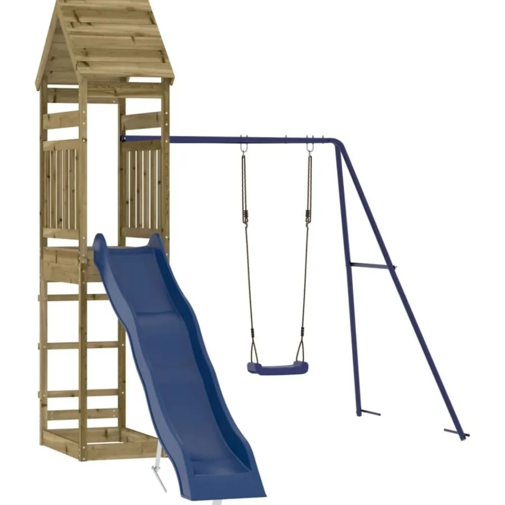 vidaXL Parque infantil de exterior madera de pino impregnada Discount
