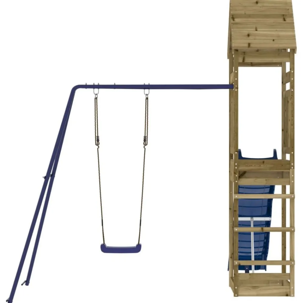 vidaXL Parque infantil de exterior madera de pino impregnada Discount