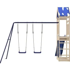 vidaXL Estructuras Para Juegos Al Aire Libre-Parque infantil de exterior de madera maciza de pino