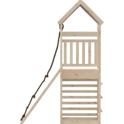 vidaXL Parque infantil de exterior de madera maciza de pino Clearance