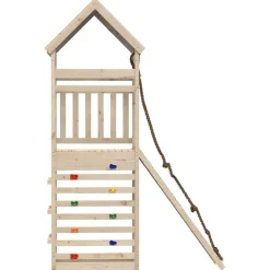 vidaXL Parque infantil de exterior de madera maciza de pino Clearance