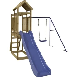 vidaXL Parque infantil de exterior madera de pino impregnada Hot