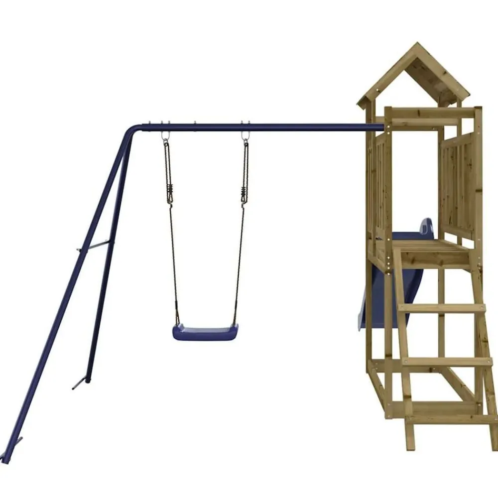 vidaXL Parque infantil de exterior madera de pino impregnada Hot