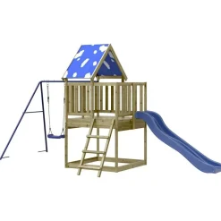 vidaXL Parque infantil de exterior madera de pino impregnada Hot
