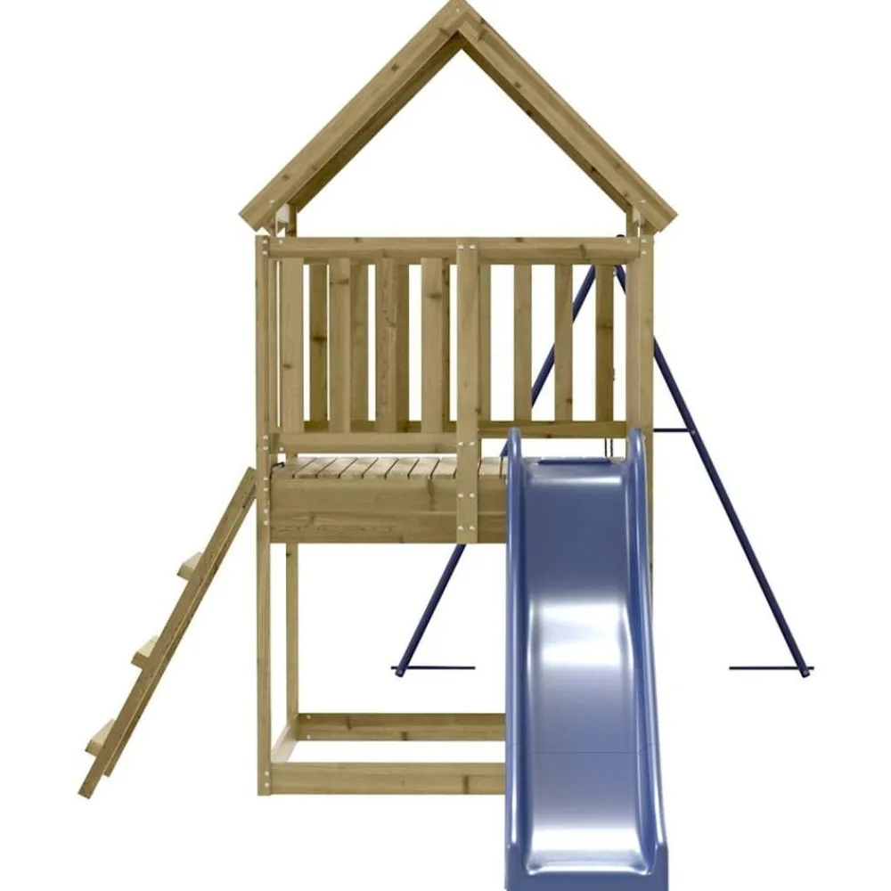 vidaXL Parque infantil de exterior madera de pino impregnada Hot